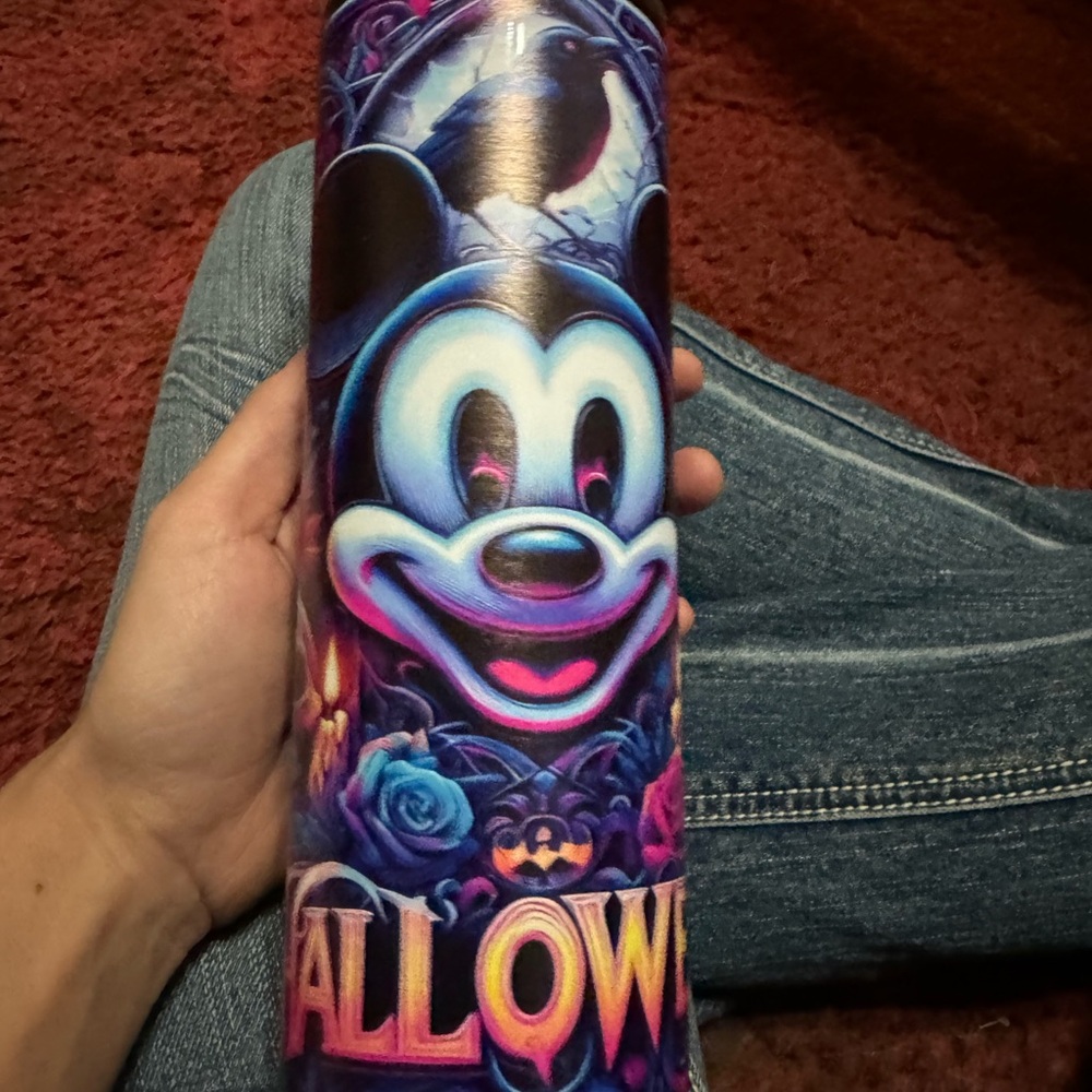 Colorful Halloween Themed Tumbler